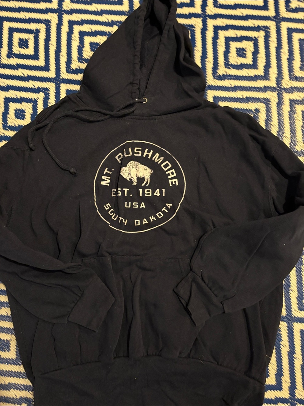 MV Sport Black Hoodie with Cream Brand Tag
